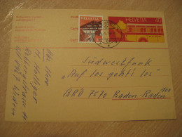 WIDEN 1979 Holidays Bus Autobus Cancel Postal Stationery Card 40 SWITZERLAND Traffic Auto - Bus