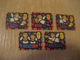 1962 Christmas TB Tuberculosis 5 Poster Stamp Vignette CANADA Tuberculose Label Seal Health Sante - Werbemarken (Vignetten)