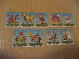 1963 Clown Circus ...  Christmas TB Tuberculosis 9 Poster Stamp Vignette CANADA Tuberculose Label Seal Health Sante - Local, Strike, Seals & Cinderellas