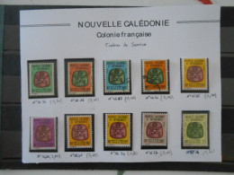 NOUVELLE-CALEDONIE LOT DE TIMBRES DE SERVICE - Dienstmarken