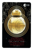 Singapore Travel Card Subway Train Bus Ticket Ezlink Unused Star Wars BB8 - Wereld