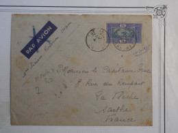 BQ 5 SENEGAL  BELLE  LETTRE CHARGEURS 1935 +1ER VOL COTONOU ORAN A LA FLECHE FRANCE+  + AFFR. INTERESSANT+++ + - Poste Aérienne