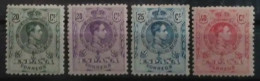 España: Año. 1909 -1922 - (Rey Alfonso XIII Tipo Medallón). Número De Control, En Dorso Color Azul. Dent. 12 -1/2X14 - Nuevos