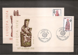 Andorre Français - Europa 1974 ( 2 FDC De 1974  - Cote 35 Euros )) - Storia Postale