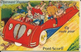 PONT SCORFF, Carte à Système, "charmant Voyage ..." - Pont Scorff