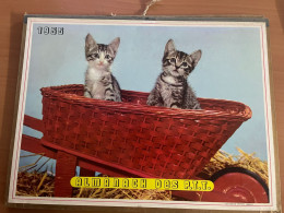 CALENDRIER ALMANACH DES POSTES  1955 / CHATONS - Big : 1941-60