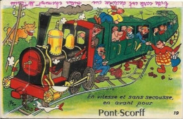 PONT SCORFF, Carte à Système, "en Vitesse ..." état - Pont Scorff