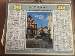 CALENDRIER ALMANACH DES POSTES  1955 / TURCKHEIM - Grand Format : 1941-60