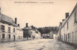 FRANCE - 02 - BRUYERES ET MONTBERAULT - La Place Du Marché - Editeur Lachambre - Carte Postale Ancienne - Sonstige & Ohne Zuordnung