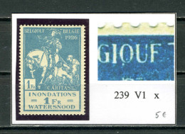 Belgique  N° 239   V1 X  Q Et E De Belgique - 1901-1930