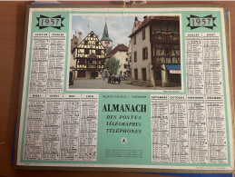 CALENDRIER ALMANACH DES POSTES  1957 / ALSACE / TURCKHEIM - Grand Format : 1941-60