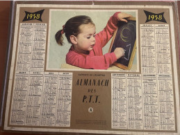 CALENDRIER ALMANACH DES POSTES  1958 / GEOMETRIE - Groot Formaat: 1941-60