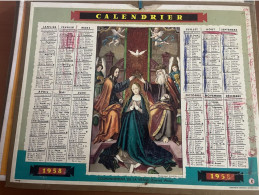 CALENDRIER ALMANACH DES POSTES  1958 / COURONNEMENT DE LA VIERGE - Formato Grande : 1941-60