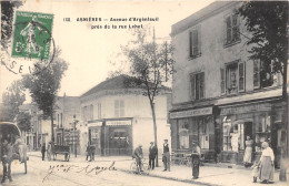 92-ASNIERES- AVENUE D'ARGENTEUIL PRES DE LA RUE LEHOT - Asnieres Sur Seine