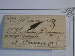 BQ 5 FRANCE  BELLE  LETTRE  RRR 1697 A COURNAUX +AFF. INTERESSANT+ - ....-1700: Precursors