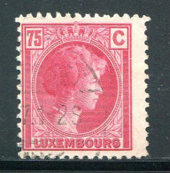 LUXEMBOURG- Y&T N°175- Oblitéré - 1926-39 Charlotte Rechtsprofil