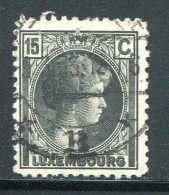 LUXEMBOURG- Y&T N°219- Oblitéré - 1926-39 Charlotte Di Profilo Destro