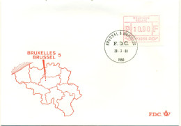 FDC ATM P3056 Brussel 5 - Storia Postale