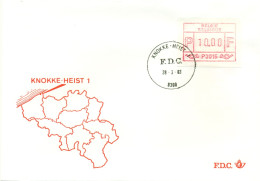 FDC ATM P3015 Knokke-Heist - Cartas & Documentos