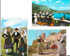 LOT De 200 CPSM Thème Folklore Européen Très Diversifiées écrites, Pas écrite (scan D'une Petite Partie Du Lot) - Verzamelingen & Kavels