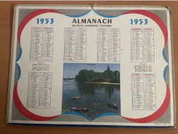 CALENDRIER ALMANACH DES POSTES  1953 / PECHEURS - Big : 1941-60