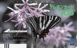 TARJETA DE JAPON DE UNA MARIPOSA (BUTTERFLY) - Butterflies