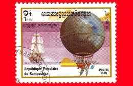 KAMPUCHEA - Cambogia - 1983 - 200° Anniversario Della Mongolfiera - Aviazione - Blanchard & Jeffries - 1 - Kampuchea