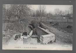 95 Vauréal Le Lavoir Des Carneaux édit. Coursimault  Laveuse Lavandière - Vauréal