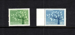 BRD Bund 1962,  Scott:844/45,Yvert:255/6, Michel:383/84, Stanley Gibbons:844/45, EUROPA CEPT, ** MNH, S. Scan - Ungebraucht