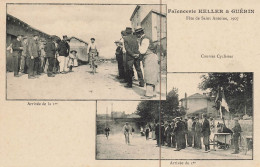 Lunéville * Faïencerie KELLER Et GUERIN * La Fête De St Antoine , 1907 * Les Gagnants Des Courses Cyclistes * Cyclisme - Luneville