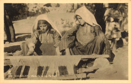 Judaica ? * Carte Photo * Jérusalem , Manufacturing Carpets * Judaisme Juive Juives - Judaisme