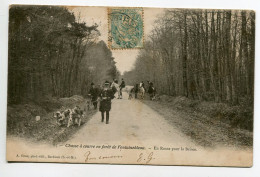 CHASSE à COURRE 330 Foret De Fontainebleau En Route Pour La Brisée Edit A Simon No 87 Timb Dos Non Divisé - Chasse