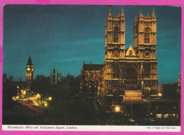 289916 / United Kingdom - London - Nacht Night Nuit Westminster Abbey , Big Ben Tower Parliament Square  PC 67 - Westminster Abbey