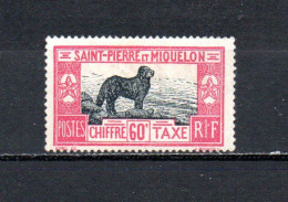 San Pedro Y Miquelon   1925-27  .-   Y&T   Nº    28    Taxa      ( Descarnado  ) - Portomarken