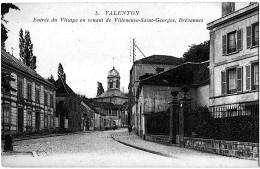 Valenton Val De Marne Entrée Du Village Venant De Brévannes 1920 état Superbe - Valenton