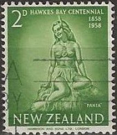 NEW ZEALAND 1958 Centenary Of Hawke's Bay Province - 2d - Pania Statue, Napier FU - Gebraucht