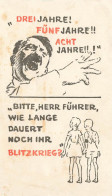 WW2 Guerre 39/45 War * !!! RARE !!! CPA Illustrateur * Adolf HITLER Hitler Nazi NAZI Nazisme Hitler - War 1939-45