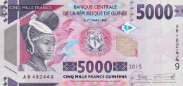 GUINEA 5000 FRANCS 2015 P 49 UNC SC NUEVO - Guinea