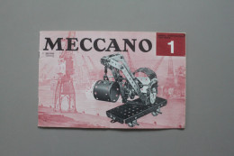 Manuel D'instructions Pour Boite N°1 Meccano 1/67 - Otros Planes