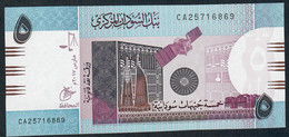 SUDAN P72d 5 POUNDS MARCH 2017 #CA FIRST PREFIX UNC. - Soudan