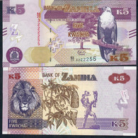 ZAMBIA NLP 5 KWACHA 2020 #BS/20 UNC. - Sambia