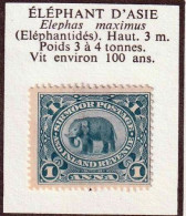 SIRMOOR - Faune, éléphant - 1895 - MH - Sirmur