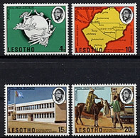 Lesotho, 1974, UPU Centenary, Universal Postal Union, United Nations, MNH, Michel 166-169 - Lesotho (1966-...)