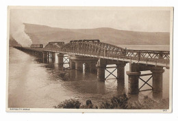 Postcard, Wales, Gwynedd, Barmouth Bridge, Train, Hills, Landscape. - Gwynedd