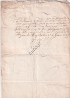 Lettre Manuscrite:  Juan José D'Autriche 1629-1679 à  Lancelot Schetz, Le Comte De Grobbendonk  (V2381) - Manuscripts