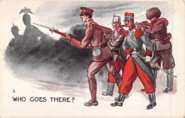 Militaria - Régiments - Who Goes There ? - Carte Postale Ancienne - Regimenten