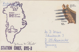 USA Card Greenland Dye Three Icecap Signature Starion Chief Dye-3 (WW166) - Forschungsstationen & Arctic Driftstationen