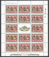 Ireland, 1987, Christmas, MNH Sheetlet, Michel 637 - Hojas Y Bloques