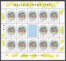 Ireland, 1989, Christmas, MNH Sheetlet, Michel 694 - Blocs-feuillets