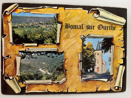 CPM - BELGIQUE - BOMAL Sur OURTHE - Panorama Juzaine - Panorama Bomal - L'Eglise - Durbuy